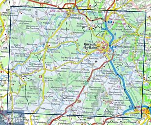 I.G.N - Carte au 1-25.000ème - Série bleue - 3420SB - Luxeuil-Les-Bains - Conflans-sur-Lanterne