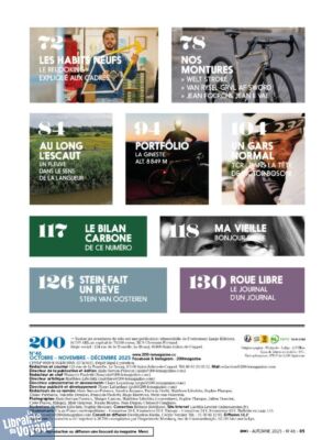 Magazine 200 (toutes les aventures du vélo) - N°46 (octobre - novembre - décembre 2025) - Résister à la morosité (et si le vélo sauvait de presque tout ?)