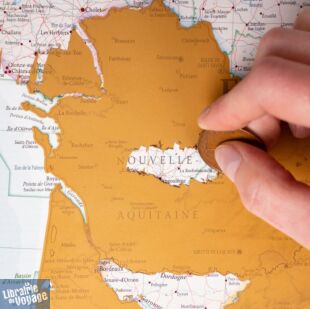 Maps international - Carte de France à gratter (scratch map)
