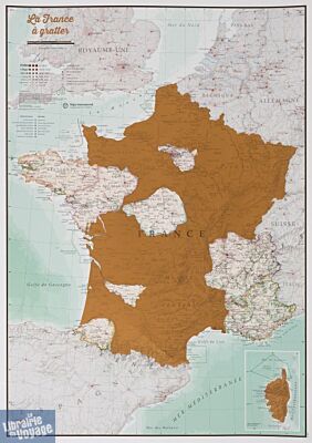 Maps international - Carte de France à gratter (scratch map)