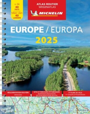 Michelin - Atlas routier à spirales - Europe - Edition 2025