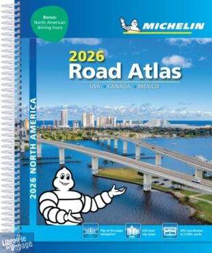 Michelin - Atlas routier (à spirales) - USA, Canada, Mexique - Edition 2026 (en anglais)
