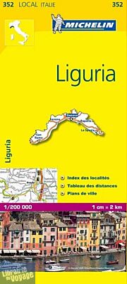 Michelin - Carte "Local" Italie n°352 - Ligurie (Liguria)