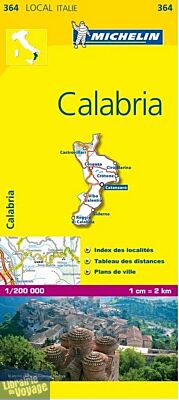 Michelin - Carte "Local" Italie n°364 - Calabria (Calabre)