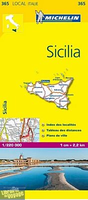 Michelin - Carte "Local" Italie n°365 - Sicile (Sicilia)