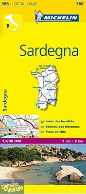 Michelin - Carte "Local" Italie n°366 - Sardaigne (Sardegna)
