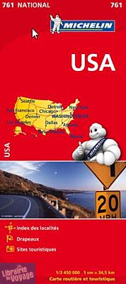 Michelin - Carte N°761 - Etats Unis (USA)