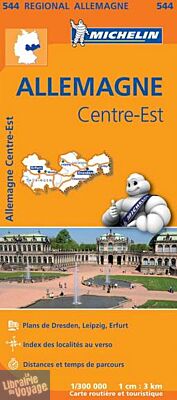 Michelin - Carte régionale n°544 - Allemagne Centre-Est