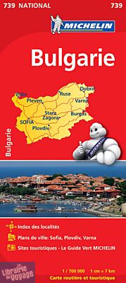 Michelin - Carte routière - Réf.739 - Bulgarie