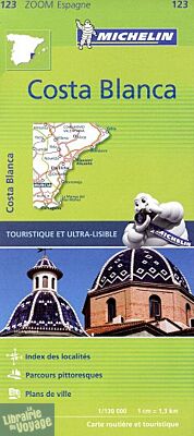 Michelin - Carte Zoom Espagne n°123 - Costa Blanca