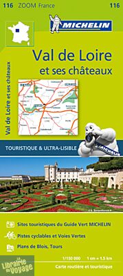 Michelin - Carte Zoom France n°116 - Val de Loire et ses châteaux