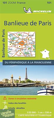 Michelin - Carte Zoom n°101 - Banlieue de Paris - Édition 2021