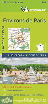 Michelin - Carte Zoom n°106 - Environ de Paris - Edition 2021