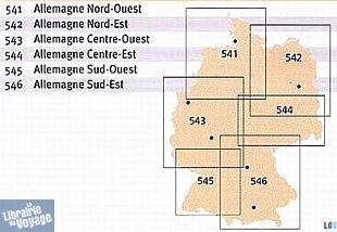 Michelin - Carte régionale n°542 - Allemagne Nord-Est
