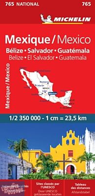 Michelin - Carte n°765 - Mexique (et Belize, Guatemala, El Salvador)