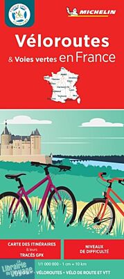 Michelin - Carte - Véloroutes et voies vertes en France