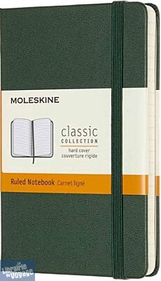 Moleskine - Carnet format poche ligné - Couverture Rigide - Vert myrte