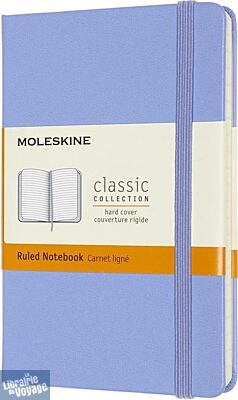 Moleskine - Carnet format poche ligné - Rigide - Bleu clair