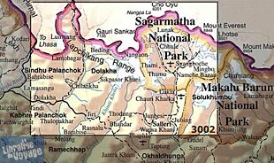 National Geographic - Carte de trekking - Khumbu (Népal)