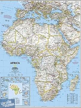 National Geographic - Carte murale papier - Afrique