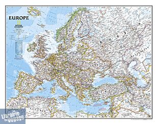 National Geographic - Carte murale papier - Europe