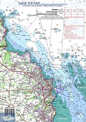 Navikayak - Carte de kayak de mer - NVK-P-0121 - De Pommier à la Pointe Vauburel