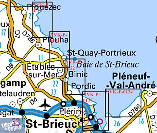 Navikayak - Carte de kayak de mer - NVK-P-0122 - Binic - De la pointe de Vauburel à la Plage des Rosaires