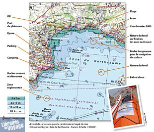 Navikayak - Carte de kayak de mer - NVK-P-0256 - Belle-île-en-mer