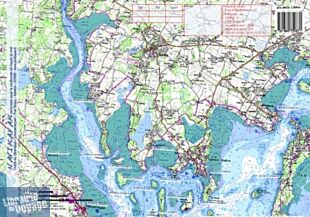 Navikayak - Carte de kayak de mer - NVK-P-0266 - Nord-Ouest du Golfe du Morbihan - De Port-Blanc à Locmariaquer et Larmor-Baden