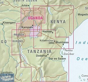 Nelles - Carte de l'Ouganda