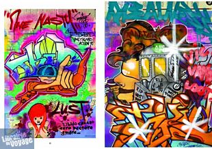 Editions Place des Victoires - Beau livre - New York, uptown & downtown (Peintures old School sur les plans du métro new-yorkais)