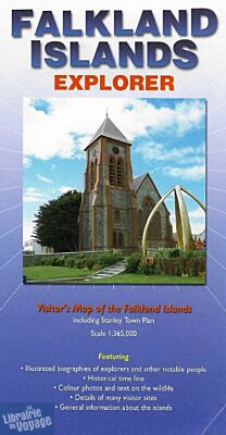 Ocean explorer map - Carte en anglais - Falkland islands (Îles Malouines)