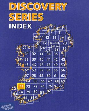 Ordnance Survey Irlande - Carte de randonnées - N°71 - Kerry (est)