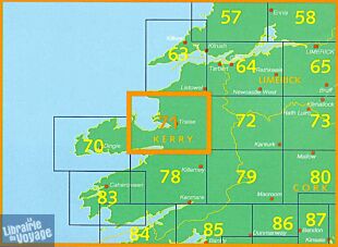 Ordnance Survey Irlande - Carte de randonnées - N°71 - Kerry (est)