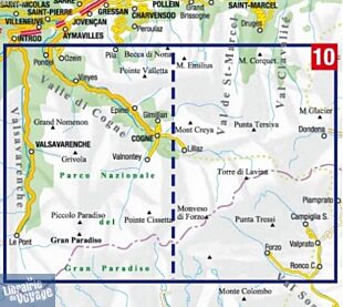 L'Escursionista - Carte de randonnées - N°10 - Valle di Cogne - Gran Paradiso (Grand Paradis)