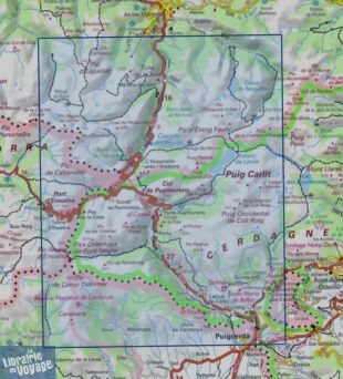 I.G.N - Carte au 1-25.000ème - TOP 25 - 2249 OT - Bourg-Madame - Puig Carlit - Col de Puymorens