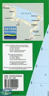 Projekt Nord - Carte vélo - OstseeKüsten (côte de la Baltique) Radweg 