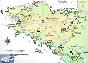Editions Ouest-France - Guide de randonnées - 40 randonnées sur les GR et sentiers de Bretagne (1 à 4 jours d'évasion et d'itinérance)