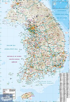 Reise Know-How Maps - Carte de Corée du nord et du sud