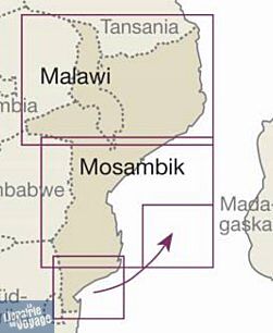 Reise Know-How Maps - Carte du Mozambique - Malawi