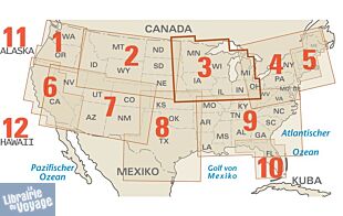 Reise Know-How Maps - Carte USA n°3 -  Midwest des Etats-Unis