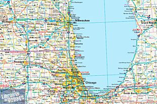 Reise Know-How Maps - Carte USA n°3 -  Midwest des Etats-Unis