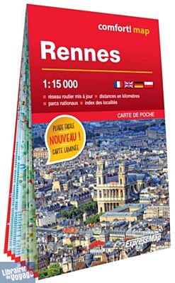 ExpressMap - Plan plastifié de Rennes