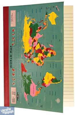Rex International - Carnet - le Monde "vintage" - Format A5