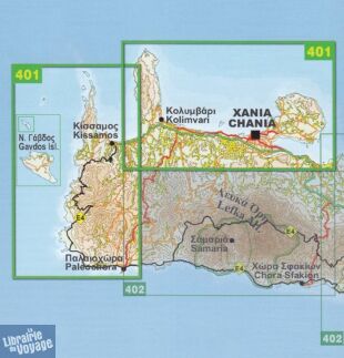 Road Editions - Carte de Randonnée - n°401 - Kissamos - Chania (Crète)