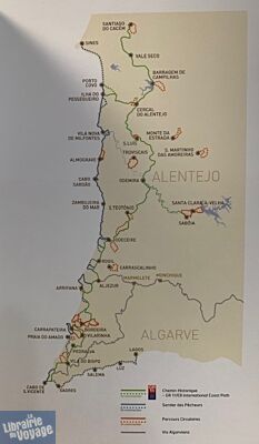 Editions Rota Vicentina - Carte de randonnées - Rota Vincentina (sud-ouest Portugal)
