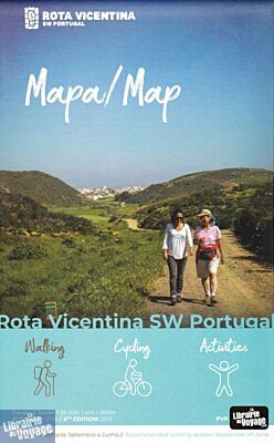 Editions Rota Vicentina - Carte de randonnées - Rota Vincentina (sud-ouest Portugal)