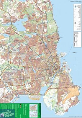 Scanmaps - Carte - Pistes Cyclables du Danemark et de Copenhague