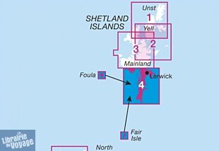 Ordnance Survey - Carte de randonnées - OS 06 - Carte du sud de l'île de Mainland (Shetland)