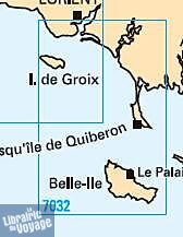 SHOM - Carte marine pliée - 7032L - De l'Île de Groix à Belle-Ile - Abords de Lorient